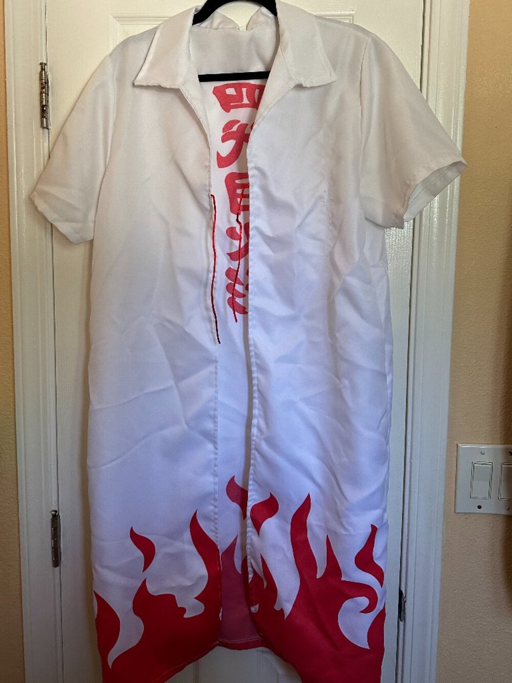 HappyShip Minato Namikaze 4th Hokage Cloak Cosplay – XXL (Men's Large, Used)